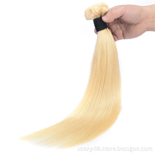 USEXY Ombre Color Mink Brazilian Hair Bundle Straight 613 Virgin Hair Weaving Blonde Virgin Hair Extension